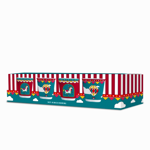Bialetti Winter Wonderland 4 чаши за еспресо 90 ml