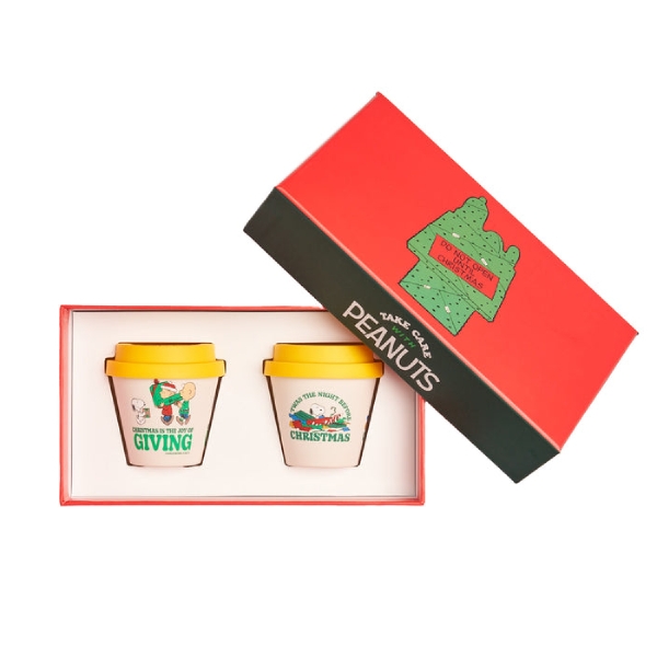 QuyCup Snoopy 2 чаши за еспресо 90 мл.