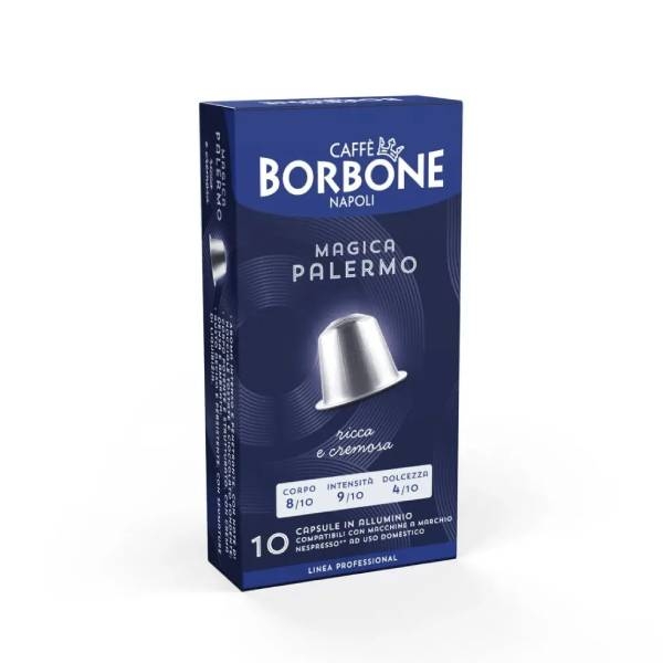 Borbone Alluminio Magica Palermo Съвместими Капсули за Nespresso 10 бр