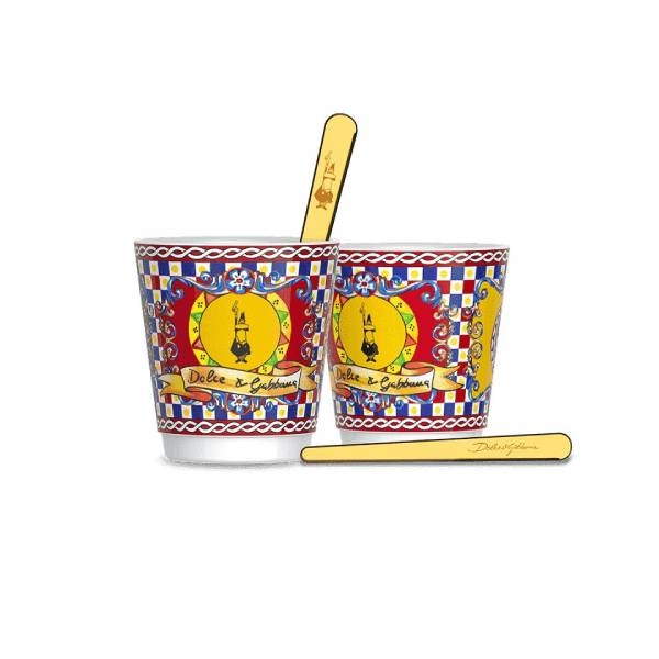 Bialetti Dolce and Gabbana | Sicilian Cart 2 чаши и 2 метални бъркалки