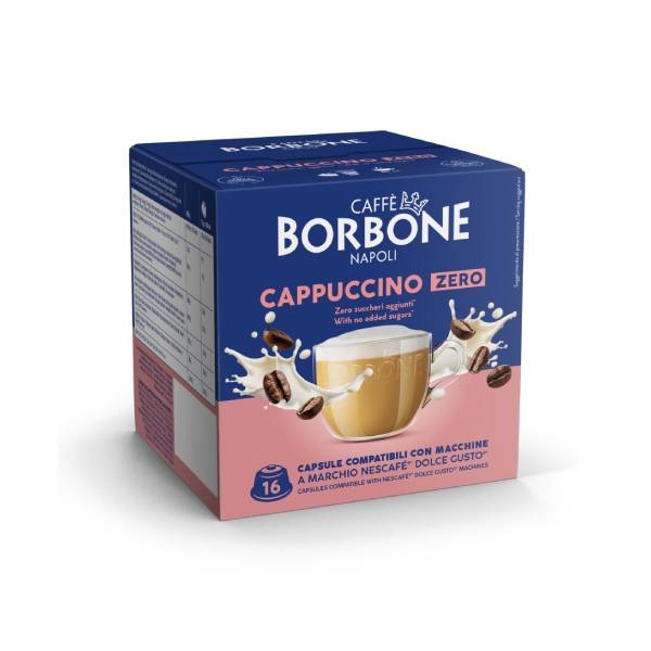 Borbone Cappuccino Zero съвместими капсули за Dolce Gusto 16 бр