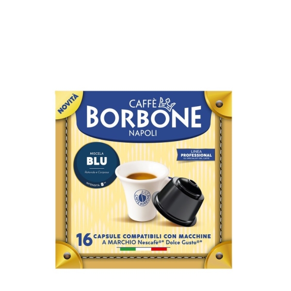 Dolce Gusto Borbone Napoli Blu съвместими капсули 16 бр