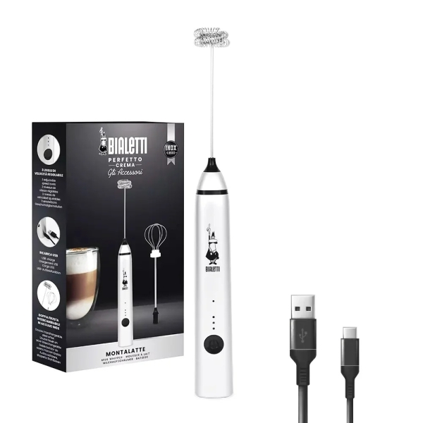 Bialetti Montalatte – ръчен млечен фротер с USB зареждане
