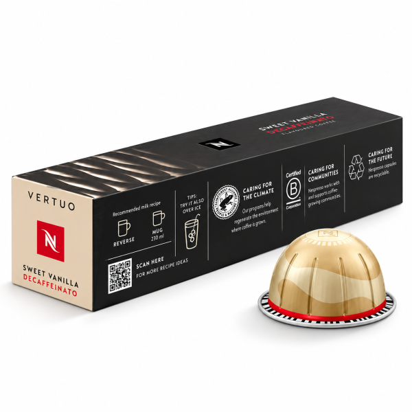 Nespresso Vertuo Sweet Vanilla Decaffeinato 10 бр.