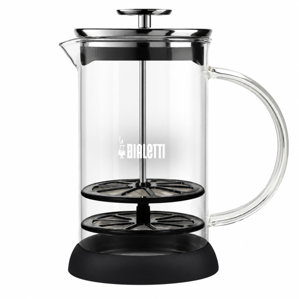 Bialetti Ръчен уред за разпенване на мляко 330 мл Cappuccinatore Vetro – 6 чаши