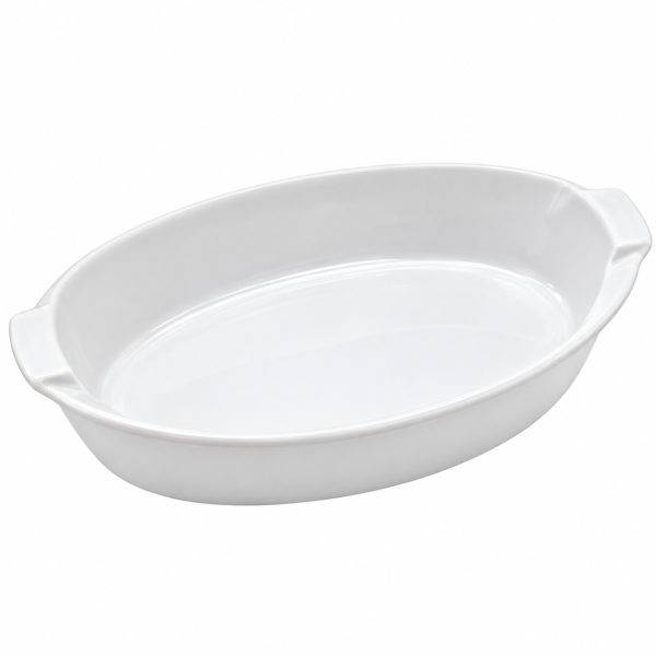 Giannini овална керамична тава за печене Ceramax – 31 × 22 × 5 см, бяла