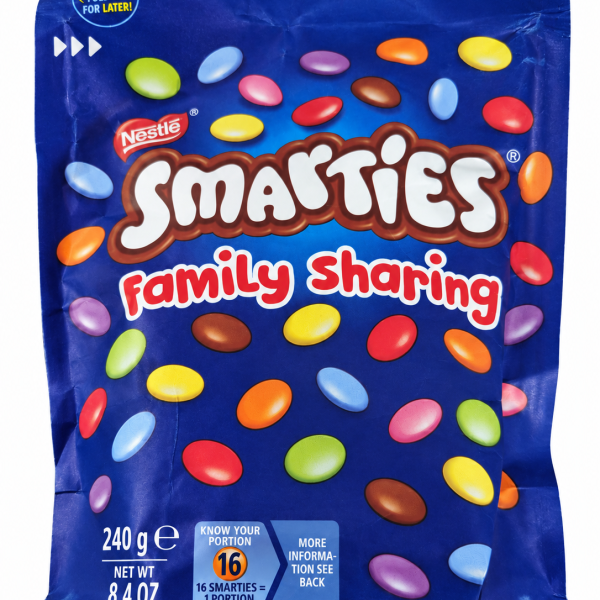 Nestlé Smarties шоколадови дражета с млечен шоколад Family Sharing  - 240 g