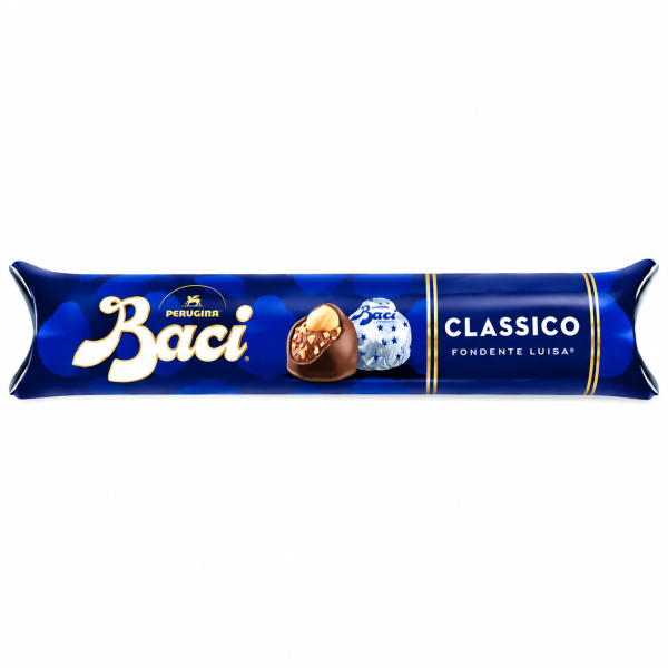 Baci Perugina шоколадови бонбони с лешници Classico Fondente Luisa – минимум 9 бр., 125 g