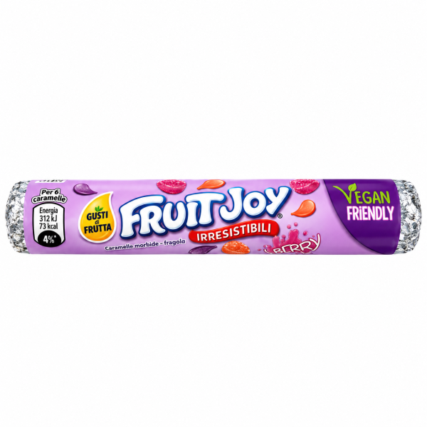 Fruit Joy Berry желирани бонбони с ягода и касис – Vegan Friendly, 48 g