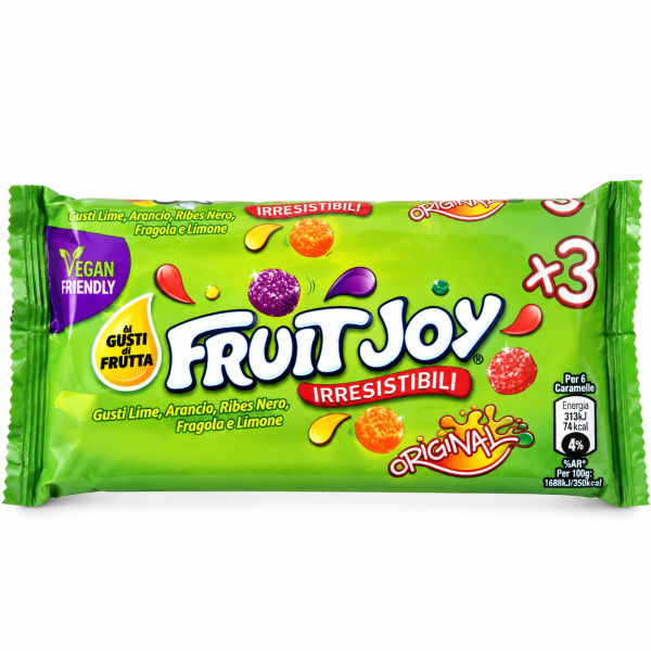 Fruit Joy Original Trio желирани бонбони с плодови вкусове – 3 × 41 g, 123 g