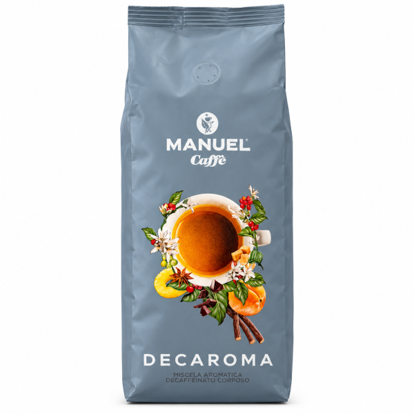 Manuel Caffè безкофеиново кафе на зърна Decaroma – 500 g