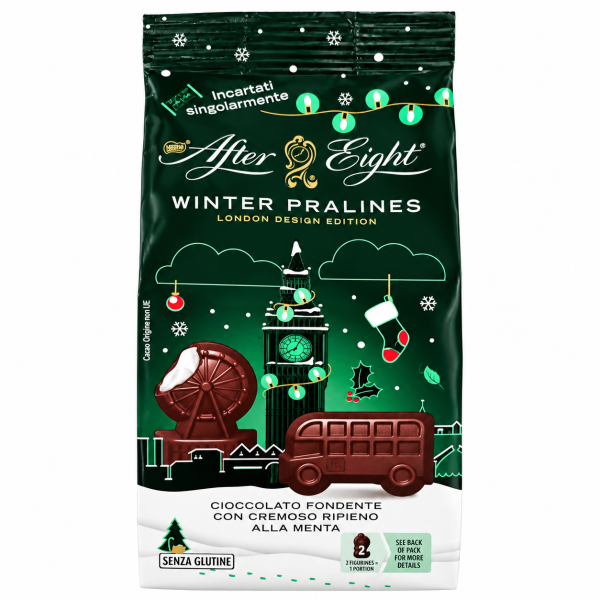 Коледни шоколадови фигурки с ментов пълнеж After Eight Winter 147 г