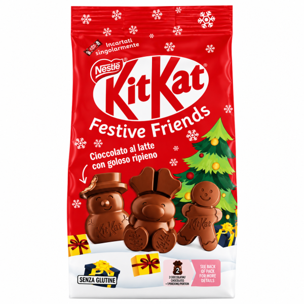KitKat Коледни шоколадови фигурки Festive Friends 147 г